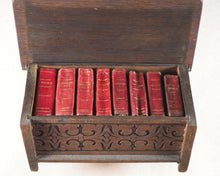 Load image into Gallery viewer, Miniature Historic Library, in Eight volumes. Early illustrated miniature children's books in oak chest. Alfred Mills. Darton and Harvey. London. 1807-