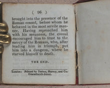 Load image into Gallery viewer, Miniature Historic Library, in Eight volumes. Early illustrated miniature children's books in oak chest. Alfred Mills. Darton and Harvey. London. 1807-