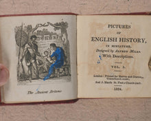 Load image into Gallery viewer, Miniature Historic Library, in Eight volumes. Early illustrated miniature children's books in oak chest. Alfred Mills. Darton and Harvey. London. 1807-
