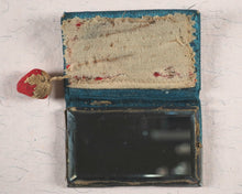 Load image into Gallery viewer, Needlecase 'blook'. Complete with attached bevelled pocket mirror and original 'blook' holder.