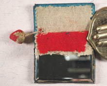 Load image into Gallery viewer, Needlecase 'blook'. Complete with attached bevelled pocket mirror and original 'blook' holder.