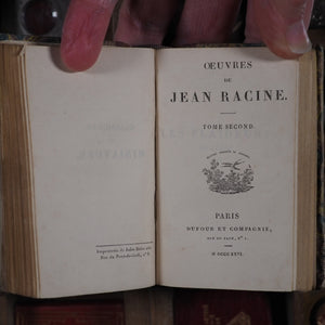 Oeuvres de Jean Racine. >>MINIATURE FRENCH CLASSIC<< Racine, Jean. Publication Date: 1826 CONDITION: VERY GOOD