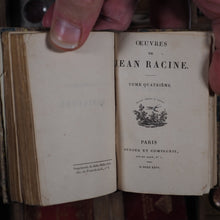 Load image into Gallery viewer, Oeuvres de Jean Racine. &gt;&gt;MINIATURE FRENCH CLASSIC&lt;&lt; Racine, Jean. Publication Date: 1826 CONDITION: VERY GOOD
