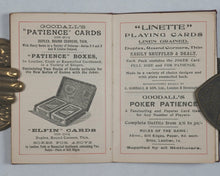 Load image into Gallery viewer, Hoffmann, Professor. Selected patience games. Goodall & Son. Ltd., Chas. London and Birmingham. 1912.