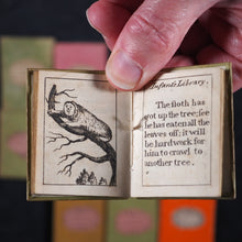 Load image into Gallery viewer, Infant's Library. Marshall, John. Circa 1800. 16 volumes. Complete with original sycamore bookcase.