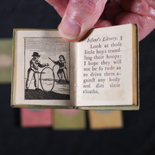 Load image into Gallery viewer, Infant's Library. Marshall, John. Circa 1800. 16 volumes. Complete with original sycamore bookcase.