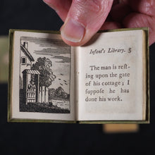 Load image into Gallery viewer, Infant's Library. Marshall, John. Circa 1800. 16 volumes. Complete with original sycamore bookcase.