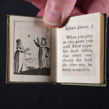 Load image into Gallery viewer, Infant's Library. Marshall, John. Circa 1800. 16 volumes. Complete with original sycamore bookcase.