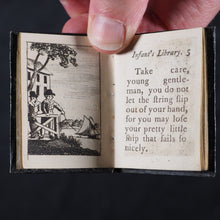 Load image into Gallery viewer, Infant's Library. Marshall, John. Circa 1800. 16 volumes. Complete with original sycamore bookcase.