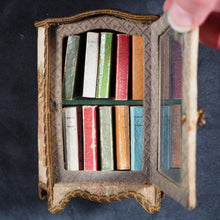 Load image into Gallery viewer, Gracieuse, La . Pairault, P. et Cie. Paris. 1896. Complete with ten French miniature books in Louis XV style bookcase/cabinet.