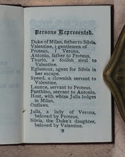 Load image into Gallery viewer, Shakespeare, William. Two Gentlemen of Verona. Bryce, David & Son. Glasgow. 1904.