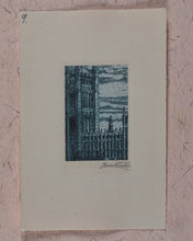 Load image into Gallery viewer, Willis, Frank (1865-1932). Original Set of Signed Artist's India Proof Miniature Line Engravings for H.M.Queen Mary. Willis, Frank (1865-1932). Whitstable, Kent. 1923.