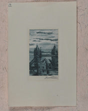 Load image into Gallery viewer, Willis, Frank (1865-1932). Original Set of Signed Artist's India Proof Miniature Line Engravings for H.M.Queen Mary. Willis, Frank (1865-1932). Whitstable, Kent. 1923.