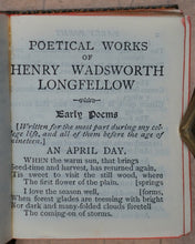 Load image into Gallery viewer, Longfellow, Henry Wadsworth. Poetical works of Longfellow, Henry Wadsworth. Eyre & Spottiswoode (Bible Warehouse), London. Circa 1905.