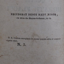 Load image into Gallery viewer, Horatius Flaccus, Quintus. Opera. Mesnier, A. Paris. 1828. Number 3 of 100, limited, numbered copies on Japan paper.