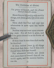 Load image into Gallery viewer, Imitation of Christ. Thomas a Kempis. Odd minutes with the Imitation of Christ. Selections by Dr Lindsay. Bryce, David & Son. Glasgow. Circa 1890.