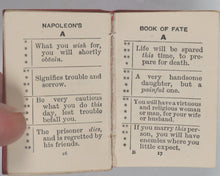 Load image into Gallery viewer, Napoleon's Book of Fate. Bryce, David & Son. Frederick A. Stokes Co. Glasgow and New York. 1905.