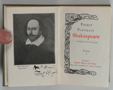 Load image into Gallery viewer, Shakespeare, William. Pocket Portrait Shakespeare. Complete with glossary. Bryce, David & Sons. Glasgow. Circa 1899.