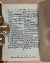 Load image into Gallery viewer, Holy Bible containing Old and New testaments. Translated out of the original tongues. Printed by Authority.  Bryce, David and Son. Glasgow. 1901. Illustrated Miniature Bible.