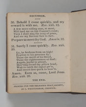 Load image into Gallery viewer, Daily Food For Christians. Being a Promise and another Spiritual Portion, for every day in the Year, together with a Verse of a Hymn. Religious Tract Society. London. Circa 1835.