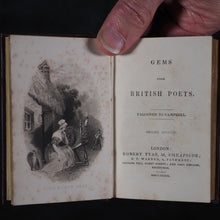 Load image into Gallery viewer, Gems from the Poets. Tyas, Robert. 50 Cheapside : H.T. Warren, 8, Finsbury, London. 1840-1. Complete 6 volume set in original bookcase.