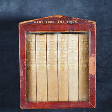Load image into Gallery viewer, Gems from the Poets. Tyas, Robert. 50 Cheapside : H.T. Warren, 8, Finsbury, London. 1840-1. Complete 6 volume set in original bookcase.