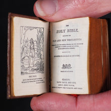 Load image into Gallery viewer, Holy Bible containing Old and New testaments Bryce, David & Son. Glasgow. 1901. Burns Bible with original mauchline Clanranald tartanware box