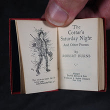 Load image into Gallery viewer, Burns, Robert. Cottar's Saturday Night and other poems. Bryce, David & Son. Glasgow. 1907. Complete with original brass book holder bust of Burns.