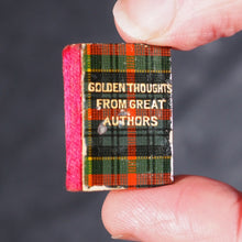 Load image into Gallery viewer, Crowther, Alice. Golden Thoughts from great authors. Bryce, David & Son. Glasgow. Circa 1895. Mauchline edition in original tartan box.