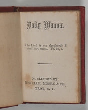 Load image into Gallery viewer, Daily Manna. Merriam, Moore & Co. Troy, New York. Circa 1850.