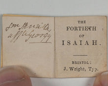 Load image into Gallery viewer, Fortieth of Isaiah. Wright, J. Bristol. Circa 1839.