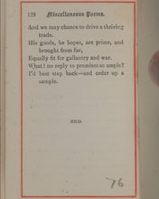 Load image into Gallery viewer, Goldsmith, Oliver. Deserted Village and other poems. Bryce, David & Sons. Glasgow. Circa 1895. Dainty Little Library.