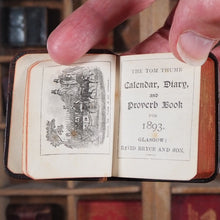 Load image into Gallery viewer, Tom Thumb Calendar, Diary and Proverb Book for 1893. >>SCARCE TOM THUMB MINIATURE BOOK<< Publication Date: 1892 CONDITION: VERY GOOD