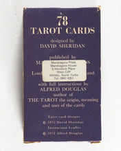 Load image into Gallery viewer, Sheridan-Douglas Tarot deck. Alfred Douglas. Artist David Sheridan. Mandragora Press. 1972