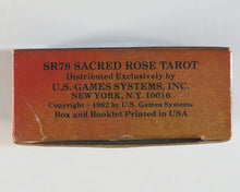 Load image into Gallery viewer, Sacred Rose Tarot Deck. Johanna Gargiulio-Sherma. U.S. Games Systems Inc. 1982.