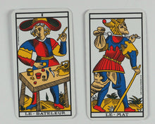Load image into Gallery viewer, Tarot of Marseilles. Ancien Tarot de Marseille. B.P. Grimaud, Paris, France. 1982.