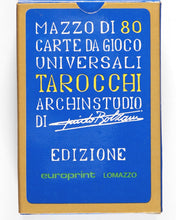 Load image into Gallery viewer, Mazzo Di 80 Carte Da Gioco Universali Tarocchi. Archin Studio. Guido Bolzani. Edizione Europrint, Italy. Circa 1977.