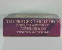 Load image into Gallery viewer, Prager Tarot. Stuart R. Kaplan. A.G. Müller & Cie. Switzerland. U.S. Games Systems, Inc. 38 East 32nd Street, New York City 10016. 1980