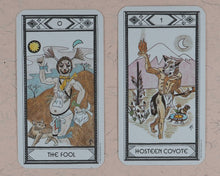 Load image into Gallery viewer, Native American Tarot Deck. Magda Weck Gonzalez, Shawnee, with Harry Sparrowhawk and illustrated by J.A. Gonzalez. U.S. Ganes Systens. U.S.A. 1982. ISBN 0880790091.