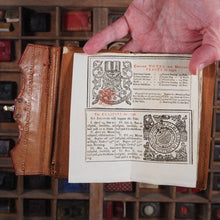 Load image into Gallery viewer, Georgian Almanack 1790-PROVENANCE NATHANIEL JARMAN- IN CONTEMPORARY RED LEATHER CASED POCKETBOOK.