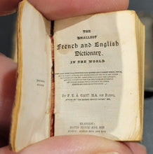 Load image into Gallery viewer, Smallest French & English Dictionary c1900