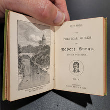 Load image into Gallery viewer, Robert Burns Poetical Works in Six Volumes c 1890