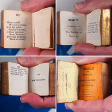 Load image into Gallery viewer, Bible in Miniature or a Concise History of both Testaments. >>MINIATURE BOOK/THUMB BIBLE<< Publication Date: 1845 Condition: Very Good