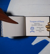 Load image into Gallery viewer, Levitan, Kalman L. TONGUES OF FLAME. Published by Kaycee Press, Palm Beach Gardens, Florida USA. 1989. Hardcover. >>MINIATURE BOOK<<