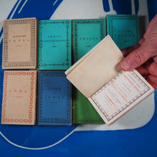 Load image into Gallery viewer, Miniature library of classical literature. Kaspar van Baerle, George Buchanan, Jacob Cats, Joannes Nicolai Secundus, John Owen, Helius Eobanus Hessus, & Marco Girolamo Vida. Publication Date: 1820 CONDITION: VERY GOOD