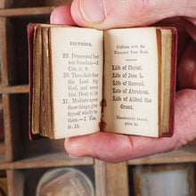 Load image into Gallery viewer, Diamond Text Book. >>MINIATURE BOOK FROM C.1840<< Publication Date: 1840 CONDITION: FAIR