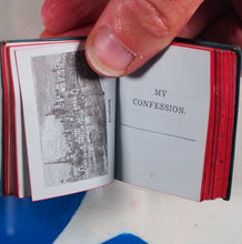 Load image into Gallery viewer, Thumb Confession Book. Publication Date: 1885 Condition: Very Good. >>MINIATURE BOOK<<