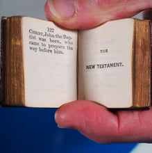 Load image into Gallery viewer, Bible in Miniature or a Concise History of both Testaments. >>MINIATURE BOOK/THUMB BIBLE<< Publication Date: 1845 Condition: Very Good