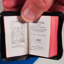Load image into Gallery viewer, Holy Bible containing the Old and New Testaments.>>MINIATURE BOOK<< [MINIATURE COMPLETE HOLY BIBLE with SHAKESPEARE FAMILY RECORDS. Publication Date: 1919 Condition: Very Good.