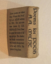 Load image into Gallery viewer, Milne, A.A. Poems for Pooh. No Publisher. No place. Circa 1960.

